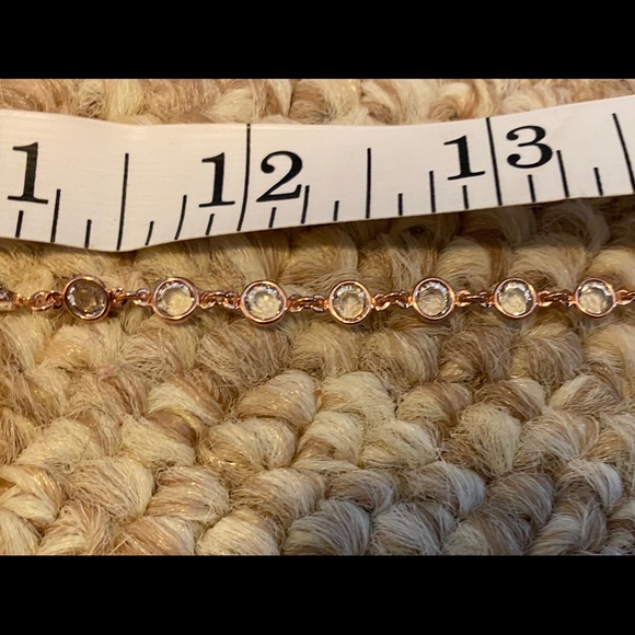 💎 New Chanelle SWAROVSKI Rose Gold Necklace - Picture 6 of 9